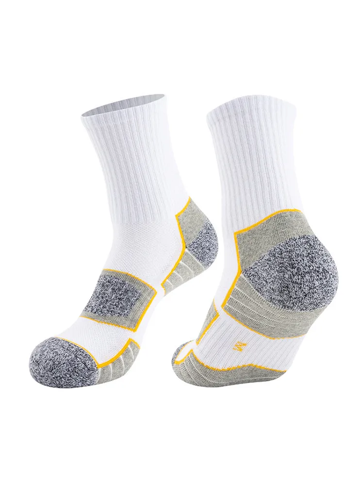 4 Pack Mid-Crew Thick Cushioned Sports Socks
