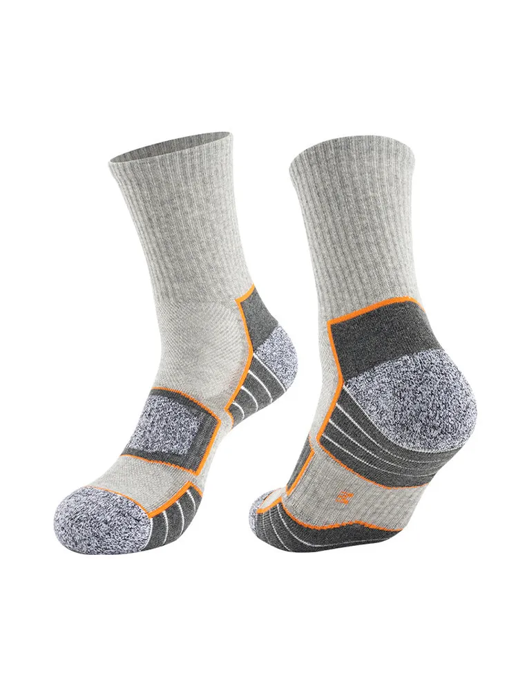4 Pack Mid-Crew Thick Cushioned Sports Socks