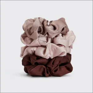 5pc Cameo Satin Sleep Scrunchies