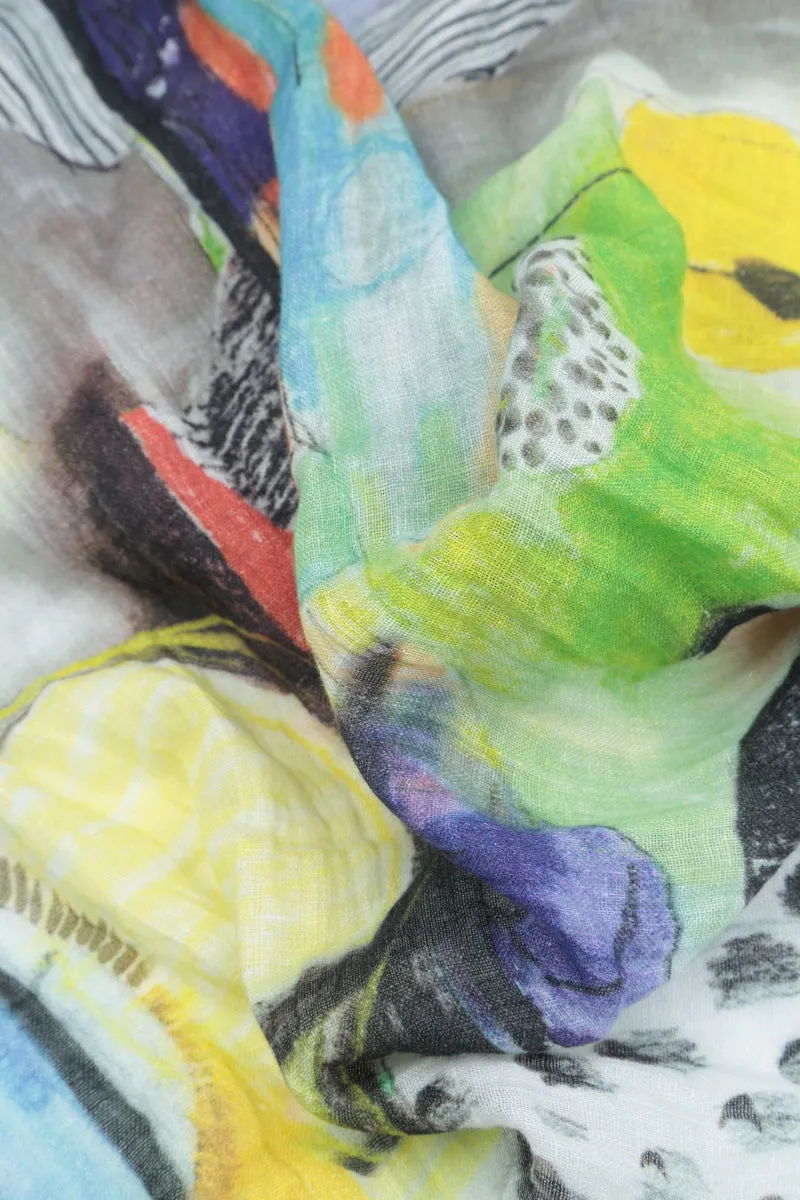 Artmaze Soft Gauze Linen Scarf