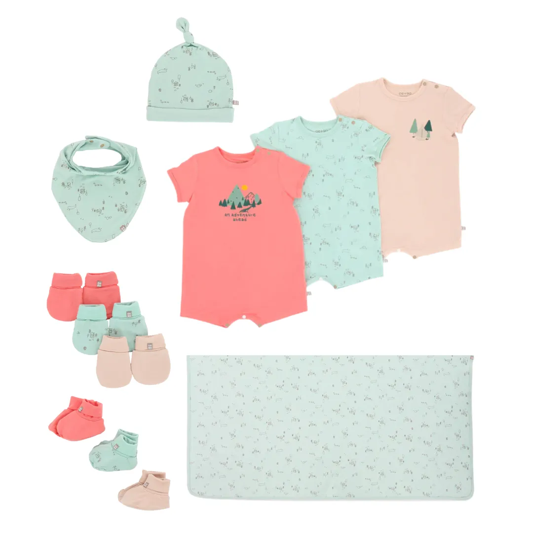 Bamboo Newborn Baby Gift Set (With Blanket) - An Adventure