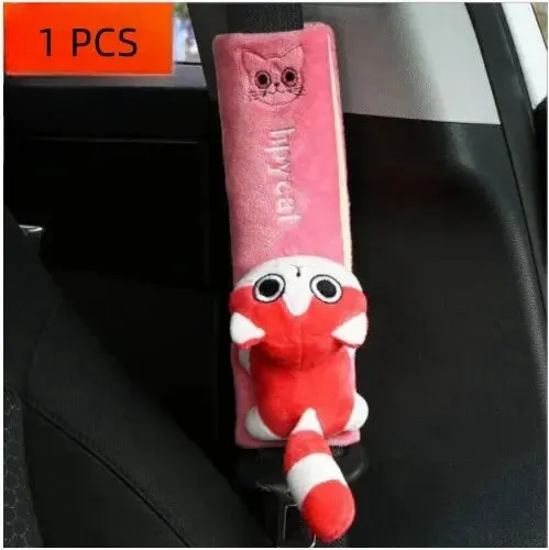 Car Safety Belt Cover Pads Pu Leather Shoulder Cushion for Women and Children