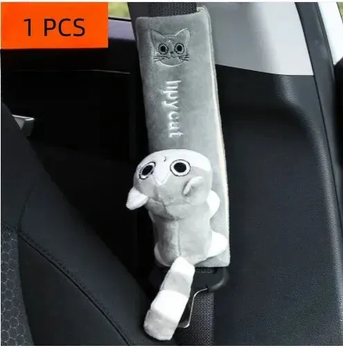 Car Safety Belt Cover Pads Pu Leather Shoulder Cushion for Women and Children
