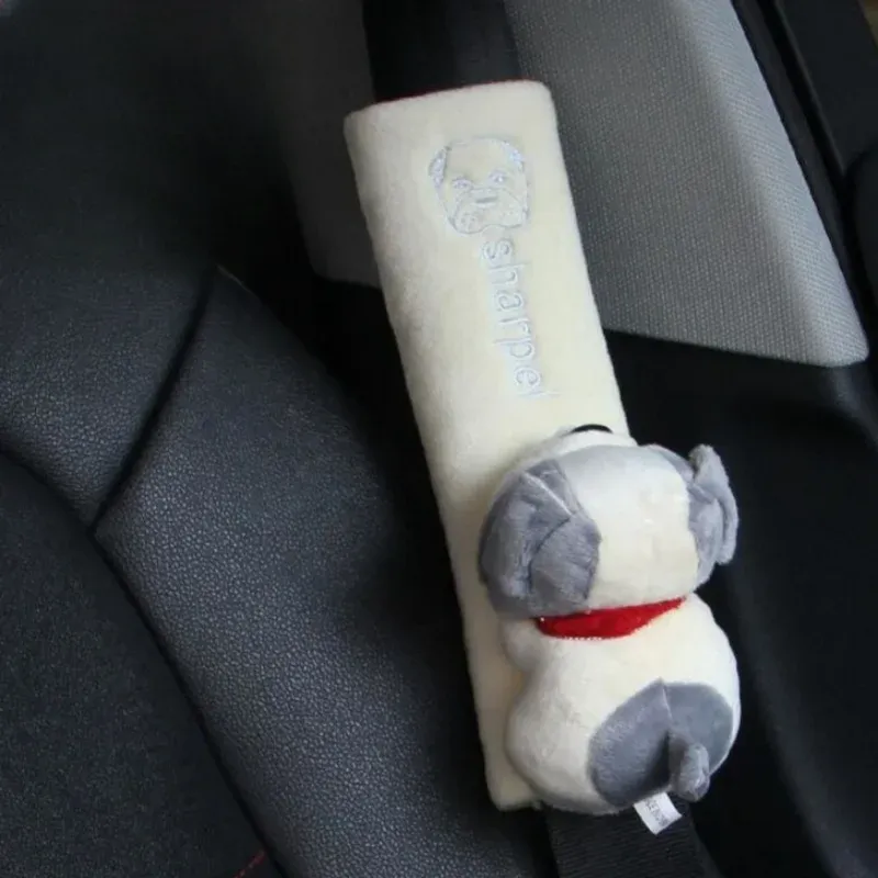 Car Safety Belt Cover Pads Pu Leather Shoulder Cushion for Women and Children