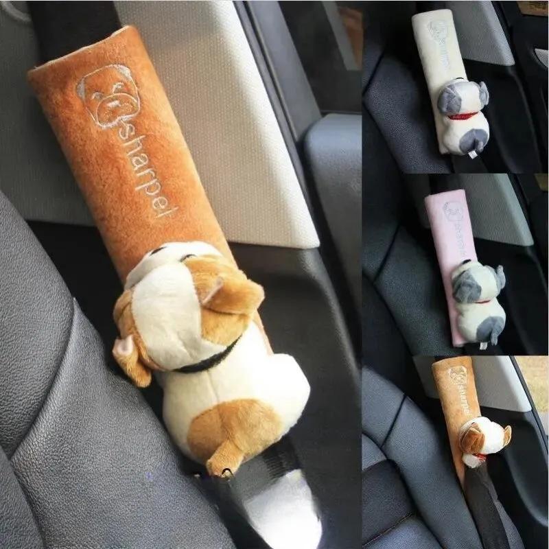 Car Safety Belt Cover Pads Pu Leather Shoulder Cushion for Women and Children