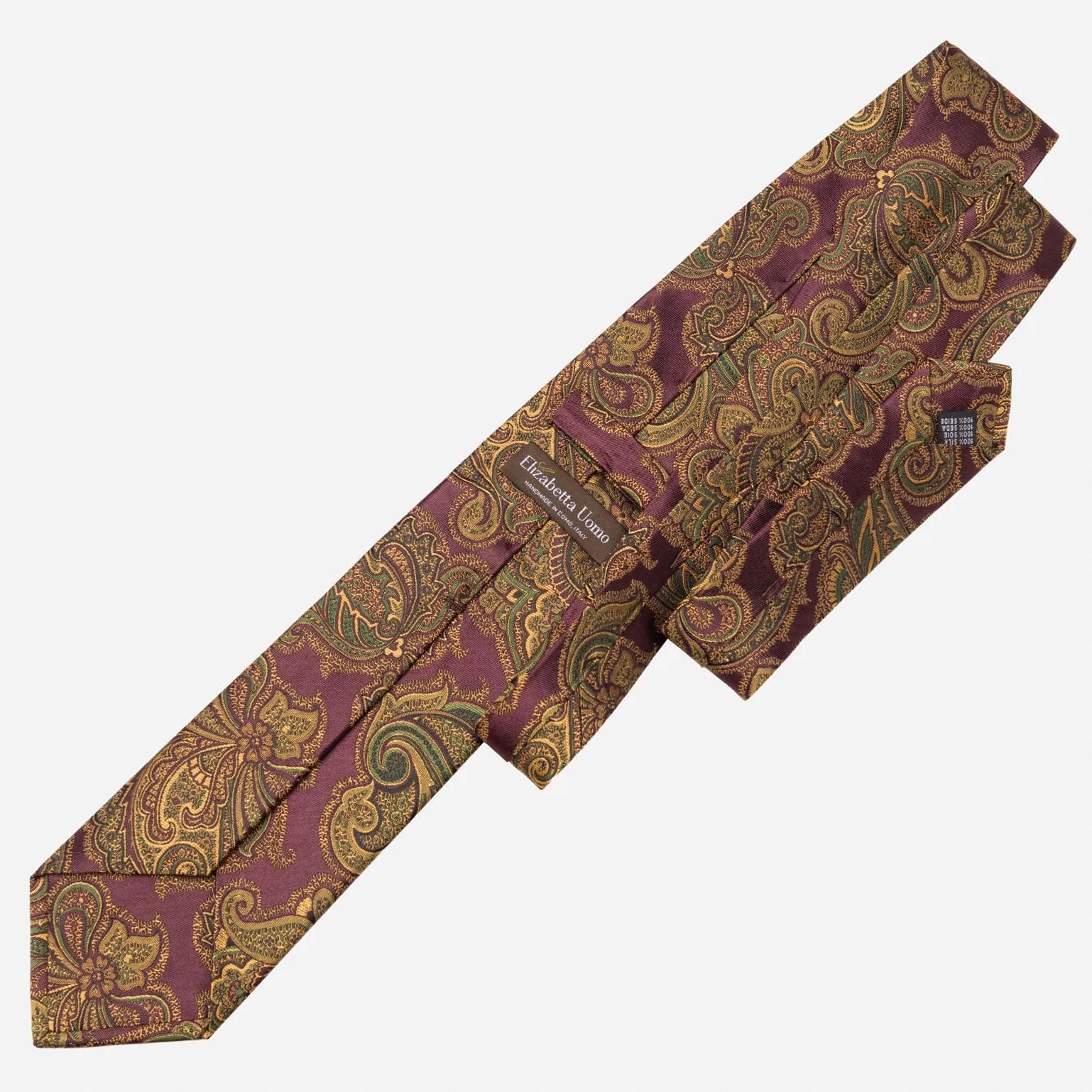 Cortina - Silk Jacquard Tie - Burgundy