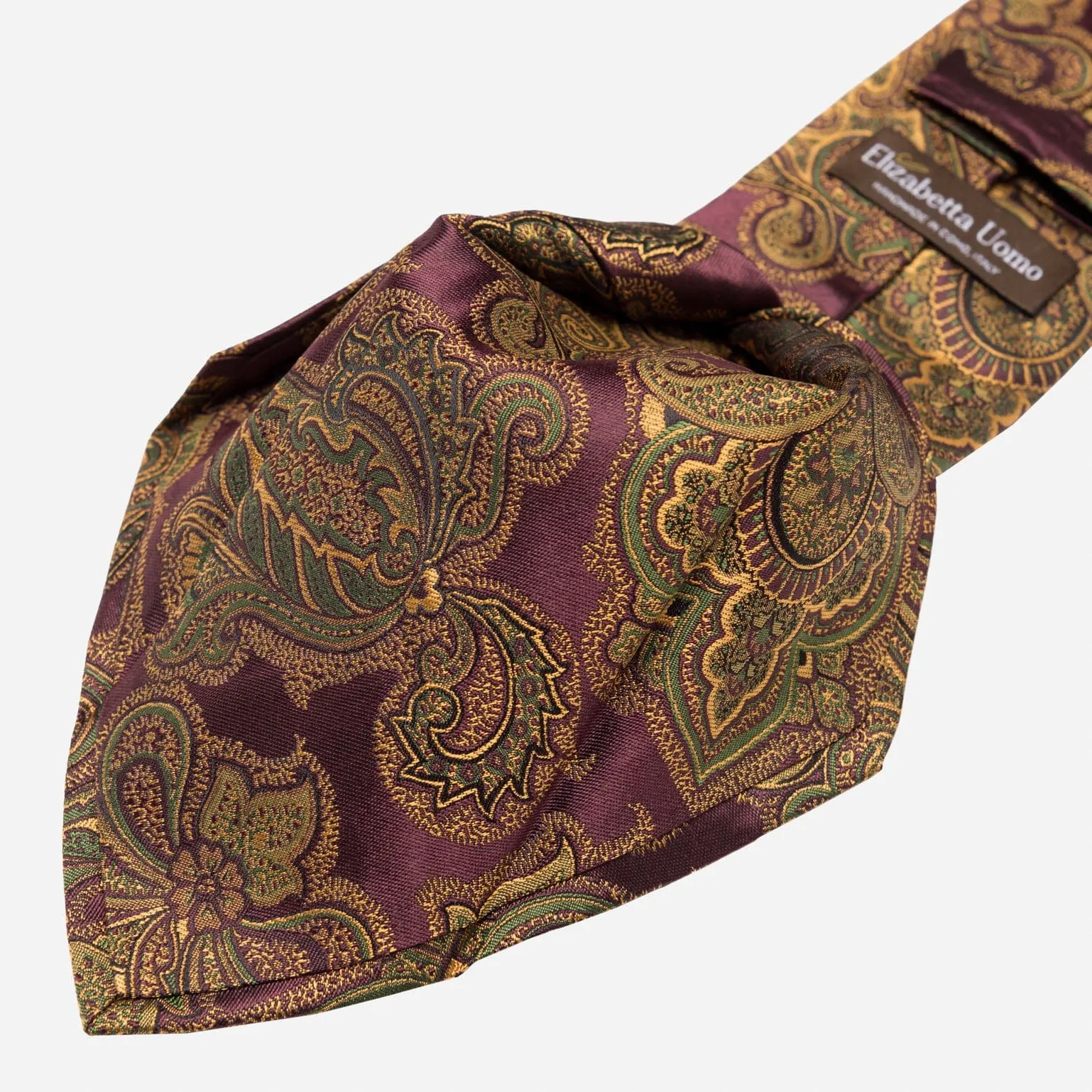 Cortina - Silk Jacquard Tie - Burgundy