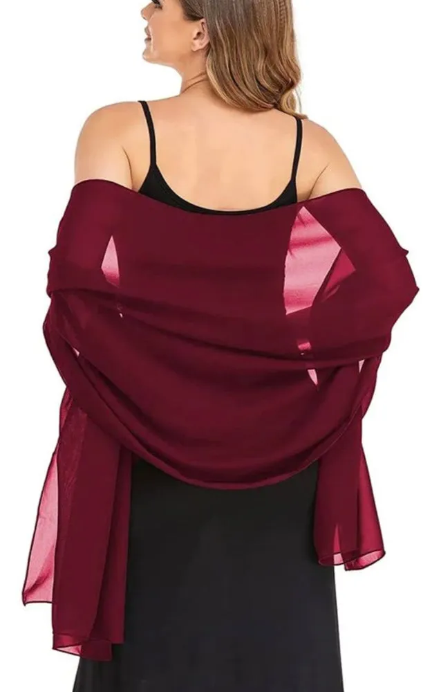 DBM21 Assorted 24pk Solid Lightweight Shawls Scarves Wraps Sarong
