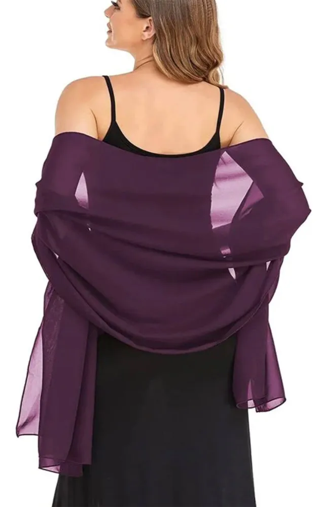 DBM21 Assorted 24pk Solid Lightweight Shawls Scarves Wraps Sarong
