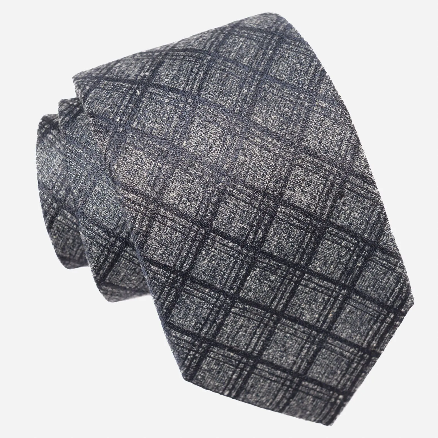 Empoli - Silk Jacquard Tie - Slate Grey