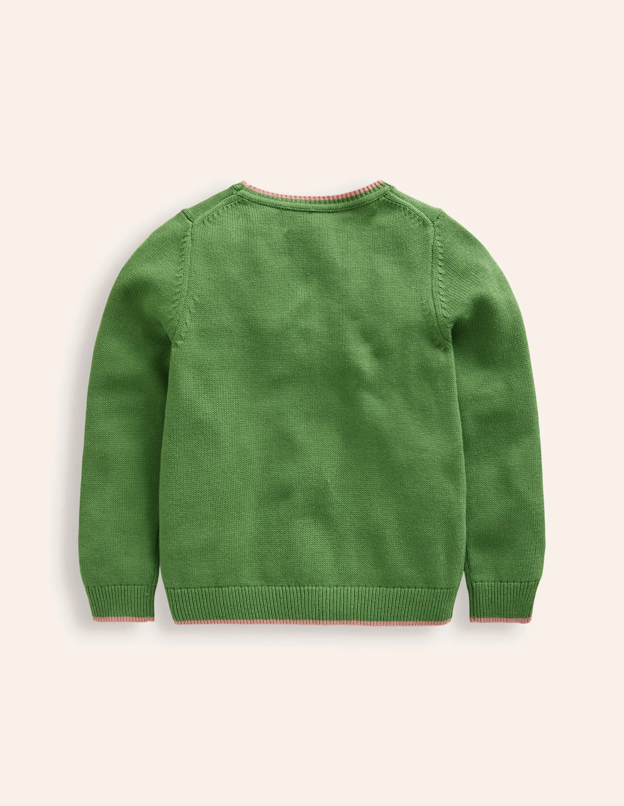 Fun Logo Jumper-Leaf Green Mouse