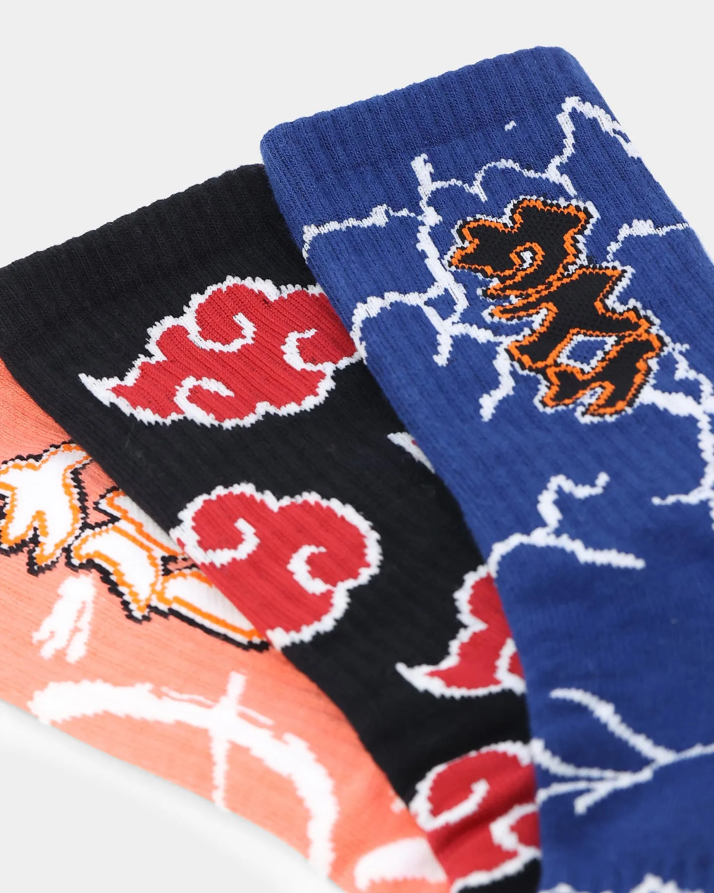 Goat Crew X Naruto Naruto: Shippuden Socks 3PK Multi
