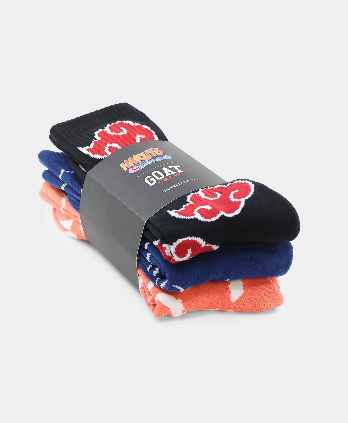 Goat Crew X Naruto Naruto: Shippuden Socks 3PK Multi
