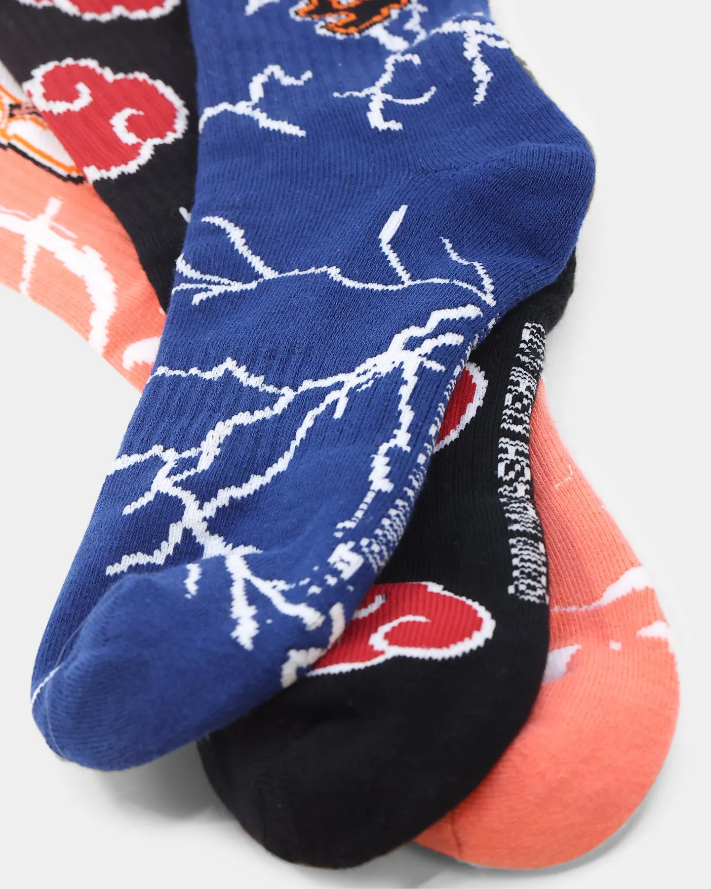 Goat Crew X Naruto Naruto: Shippuden Socks 3PK Multi