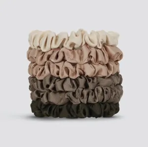 KITSCH ULTRA PETITE SATIN SCRUNCHIES 6PC