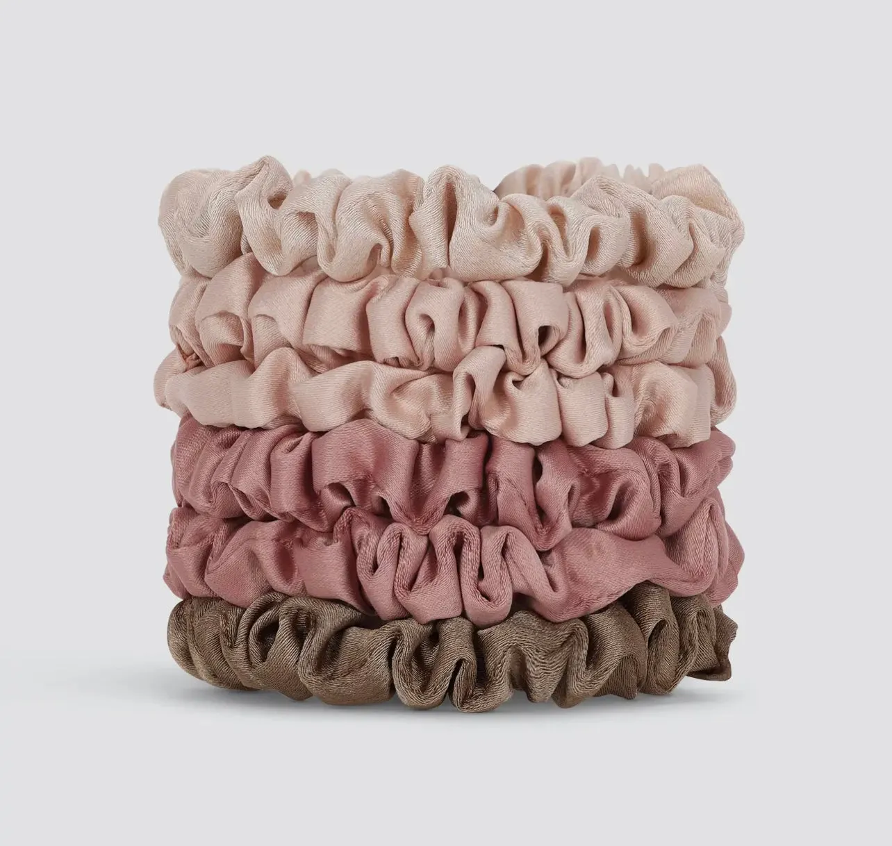 KITSCH ULTRA PETITE SATIN SCRUNCHIES 6PC