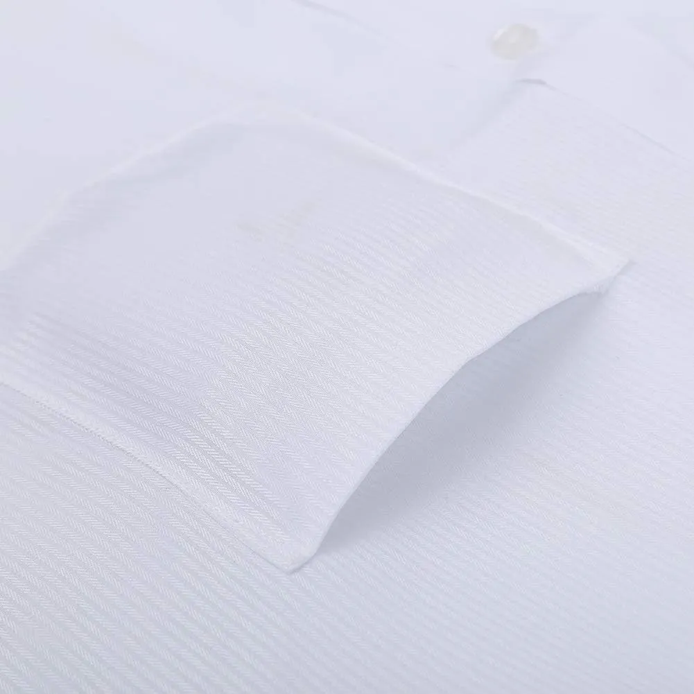 Men's Classic Casual Vertical Striped Slim Fit Long Sleeve Dress Shirts