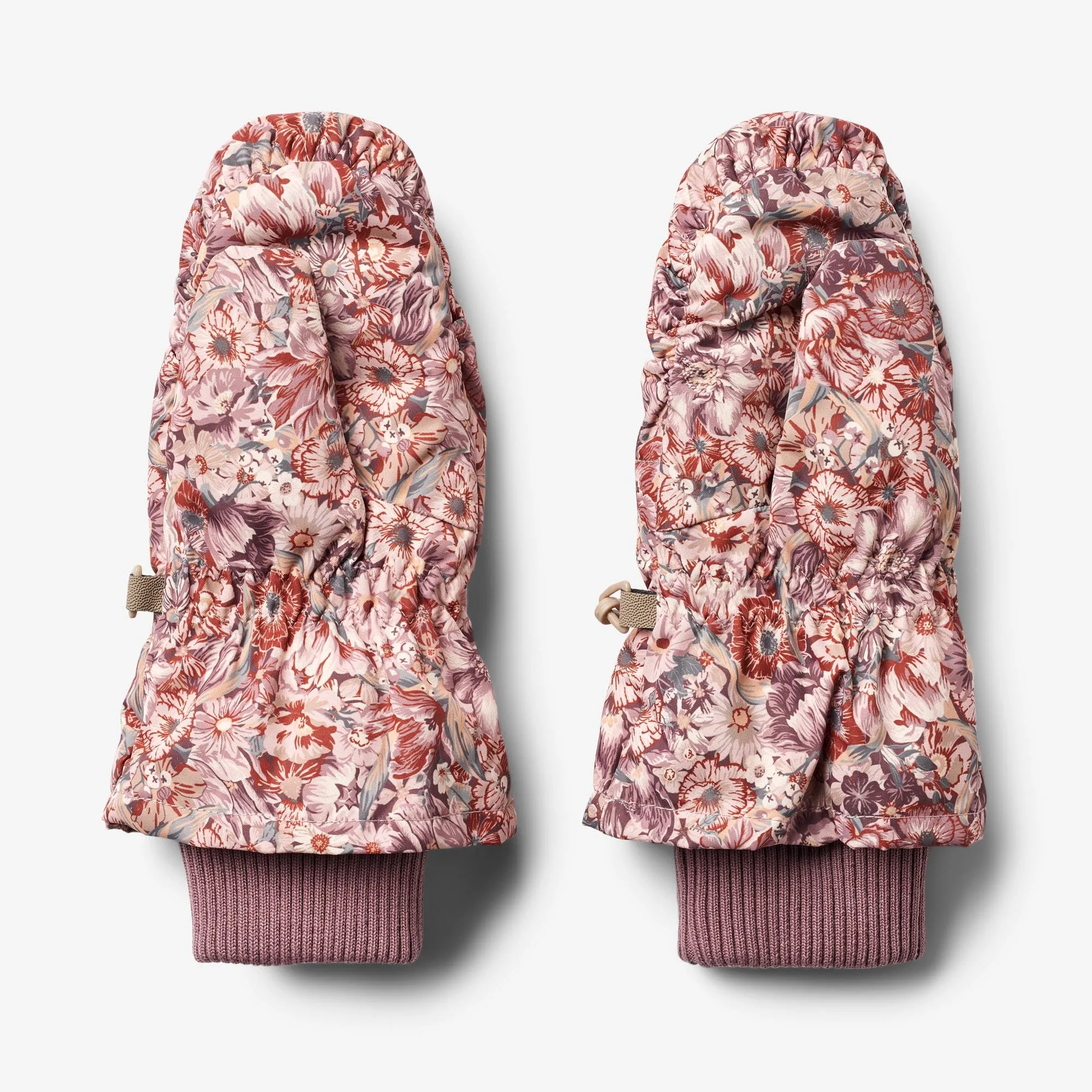 Puffer Mittens Jazz - flowers in plenty