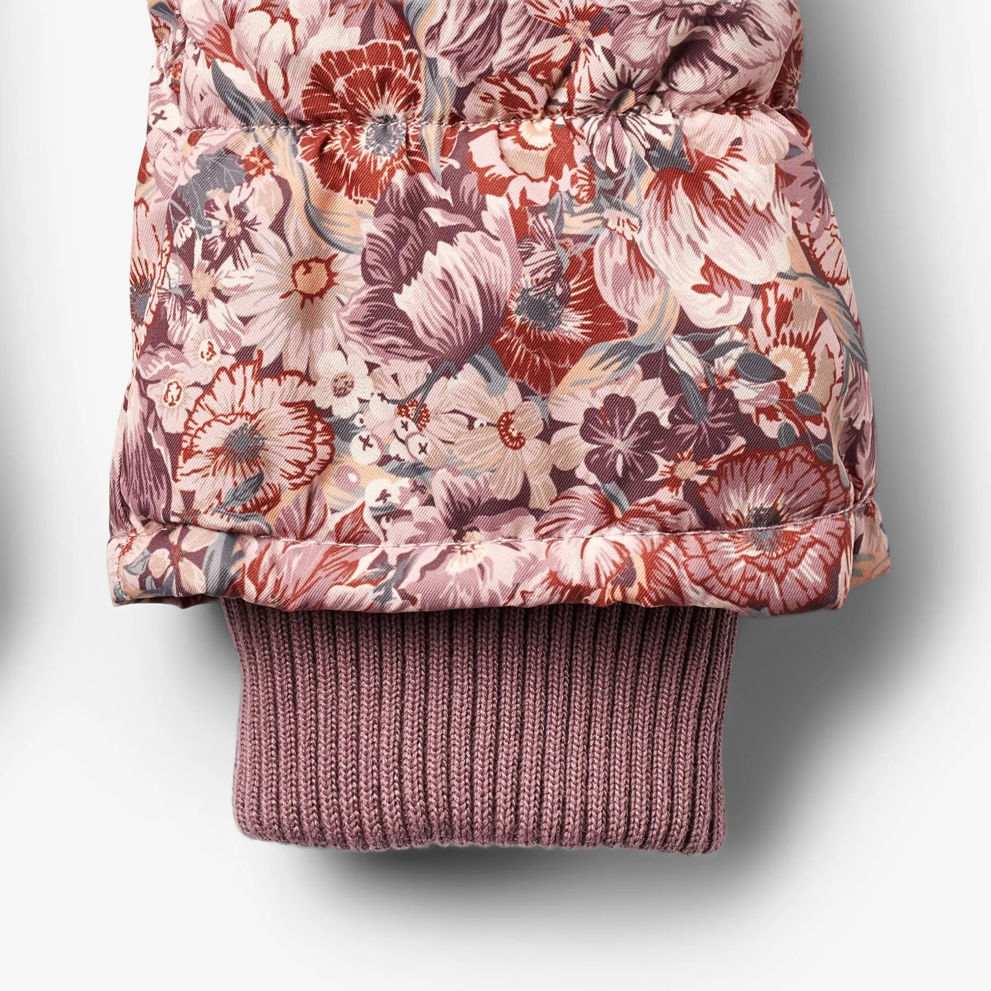Puffer Mittens Jazz - flowers in plenty