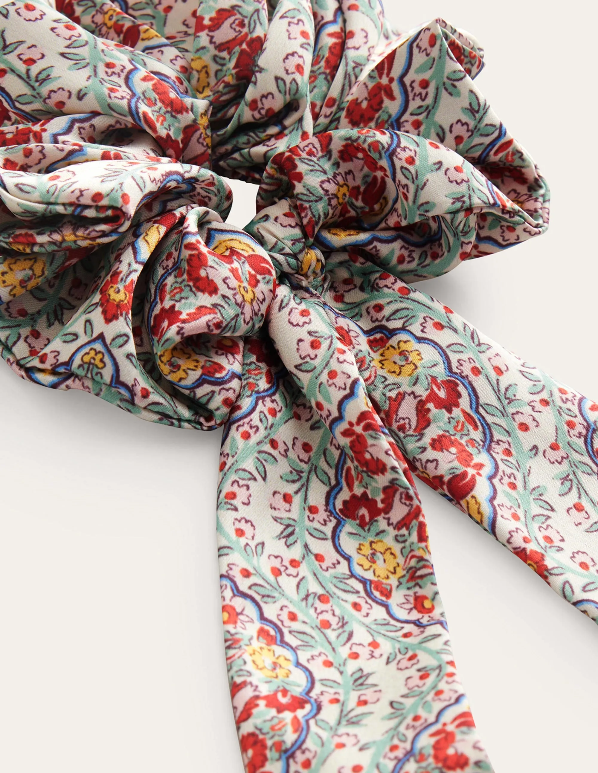 Scarf Hair Scrunchie-Multi Vine, Terrace