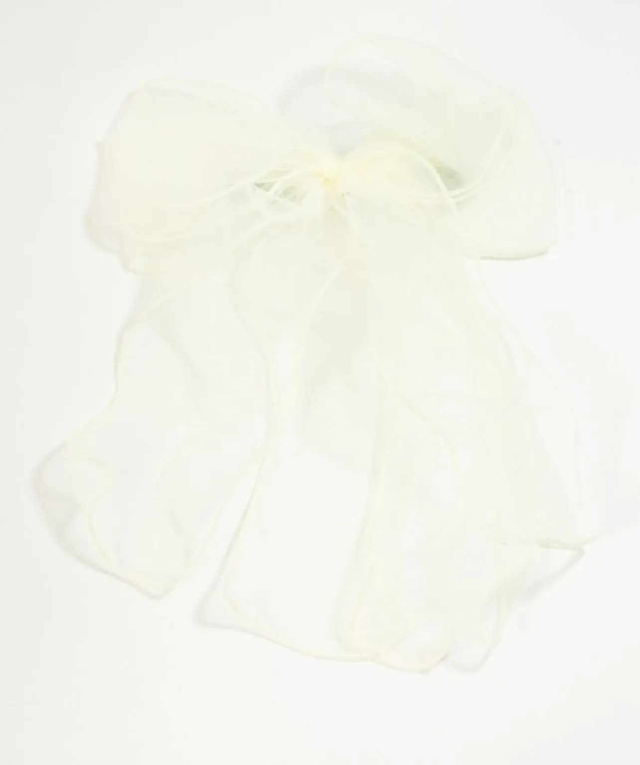 Sheer Ribbon Bow Hair Clip