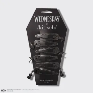 Wednesday x Kitsch Goth Snap Clips