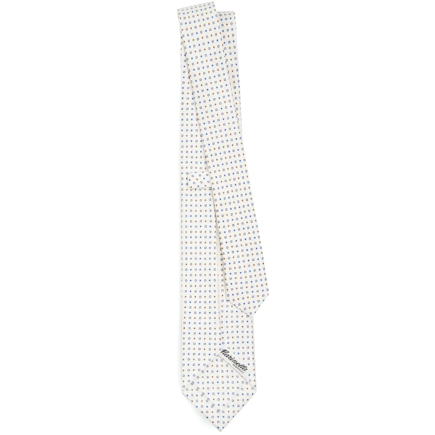 WHITE SARTORIAL 7 CM SILK TIE